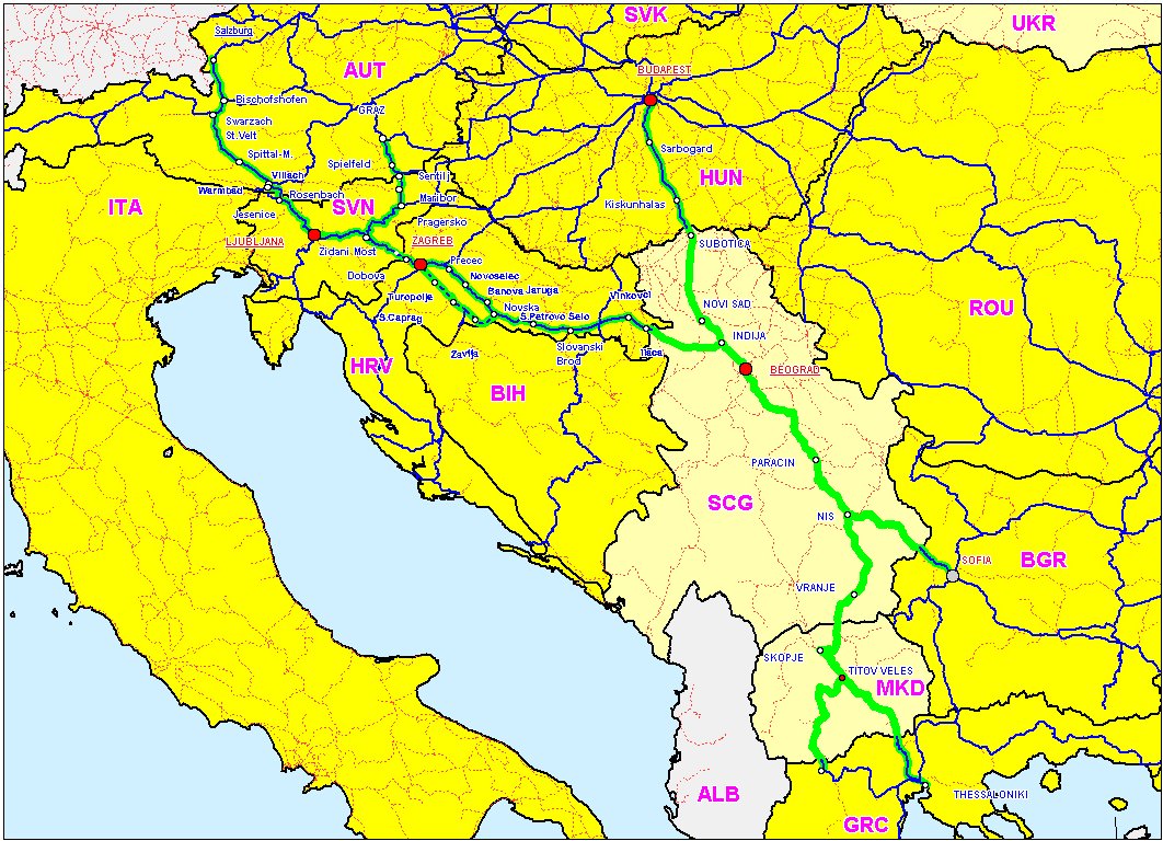 koridor 10 srbija mapa Odeljenje za projektnu i plansku dokumentaciju   JP 