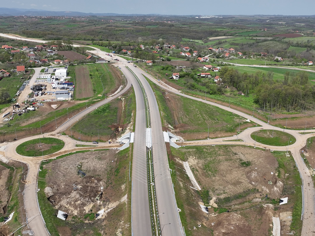 15.04.26. НОВИ СНИМАК ИЗГРАДЊЕ СЕВЕРНЕ ОБИЛАЗНИЦЕ ОКО КРАГУЈЕВЦА